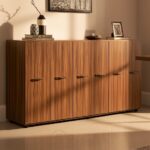 Bahut de Bureau 6 Portes en Bois – Rangement Élégant et Fonctionnel Dimension 220x110x45 cm – Image 5