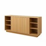 Bahut de Bureau avec Étagères Ouvertes – Bois Clair et Design Fonctionnel – Image 3