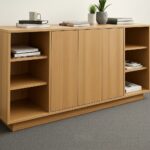 Bahut de Bureau avec Étagères Ouvertes – Bois Clair et Design Fonctionnel – Image 6