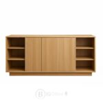 Bahut de Bureau avec Étagères Ouvertes – Bois Clair et Design Fonctionnel – Image 2