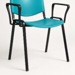 Chaise ISO PVC avec accoudoirs – Mobilier de réunion et formation Maroc – Image 5