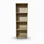 Bibliothèque en bois MDF 180x60x35 cm – Étagère de rangement moderne