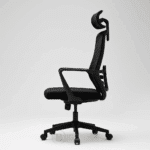 Chaise de Bureau Ergonomique en Maille Noire avec Appui-tête – Confort & Design | Big Office Maroc – Image 4