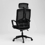 Chaise de Bureau Ergonomique en Maille Noire avec Appui-tête – Confort & Design | Big Office Maroc – Image 3