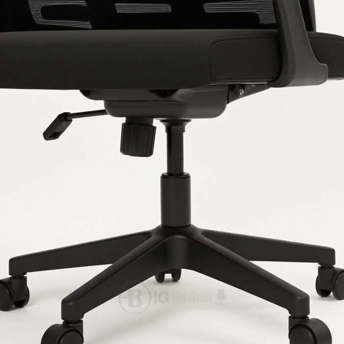 Chaise de Bureau Ergonomique en Maille Noire avec Appui-tête – Confort & Design | Big Office Maroc – Image 5