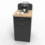 Meuble à café en MDF avec tiroir et porte – Buffet compact pour machine à café