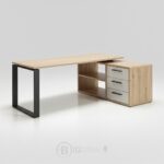 Bureau de Direction avec Retour et Caisson 160x80 cm MDF – 3 Tiroirs