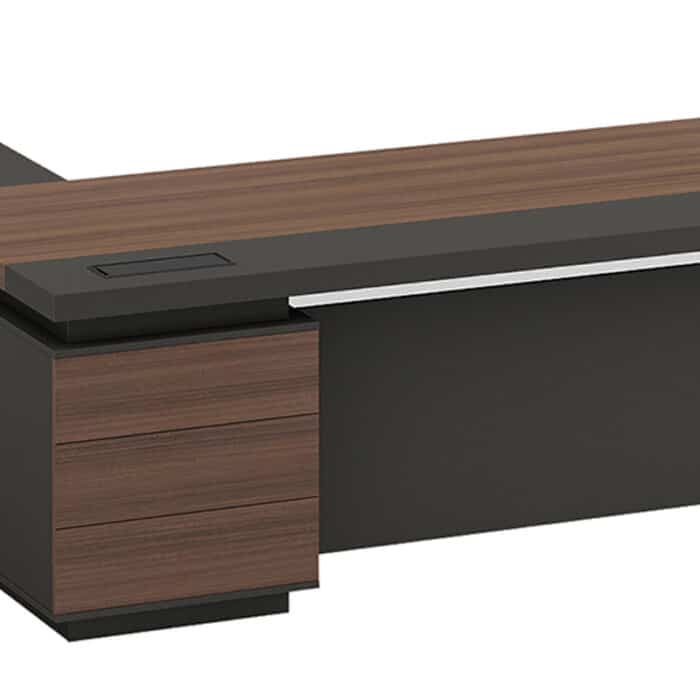 Bureau de Direction Moderne en Bois Noyer – Big Office Maroc – Image 2