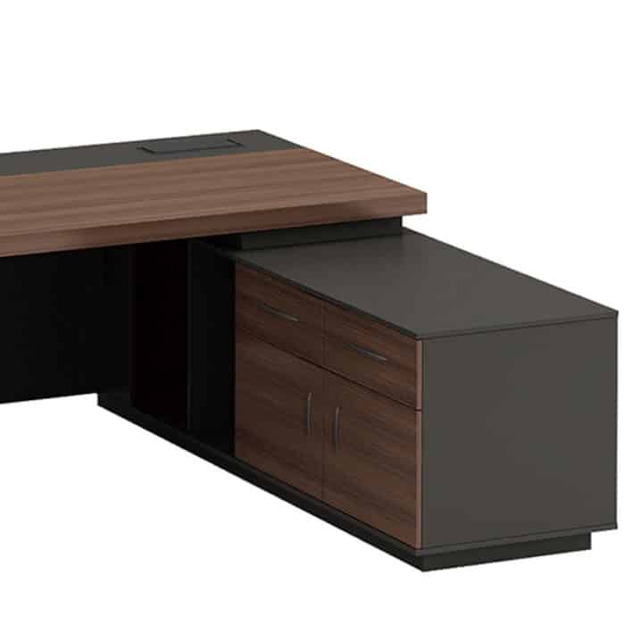 Bureau de Direction Moderne en Bois Noyer – Big Office Maroc – Image 3