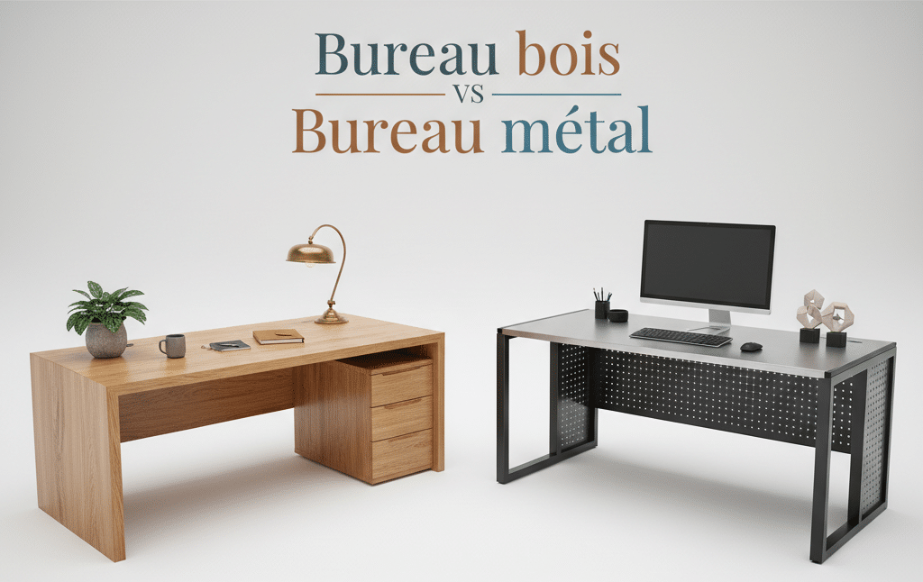 les avantages des bureaux en bois par rapport aux bureaux en métal