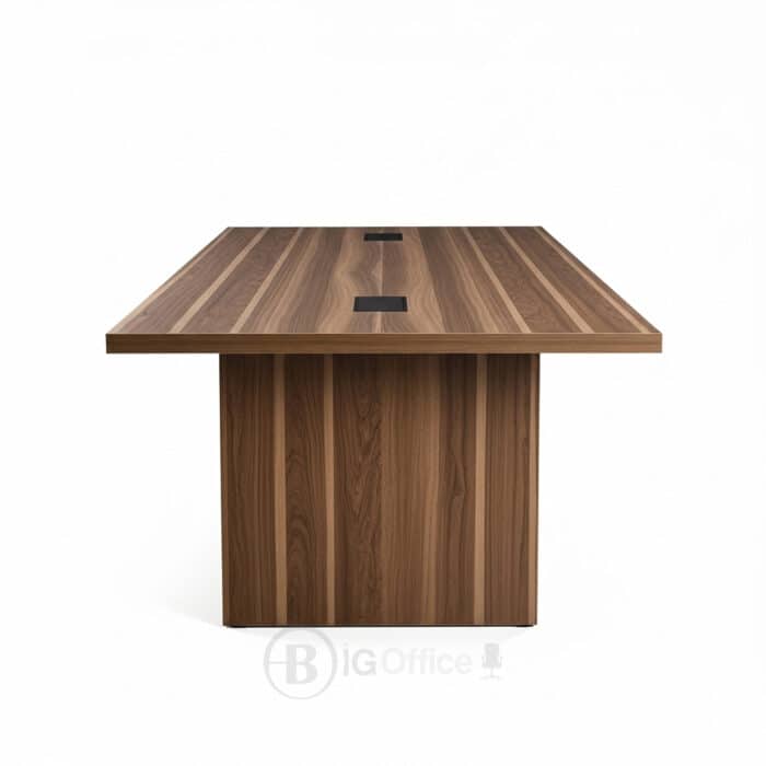 Table de réunion MDF avec passe-câbles – Design moderne - Dimension L 240 x l 120 x H 75 cm – Image 2