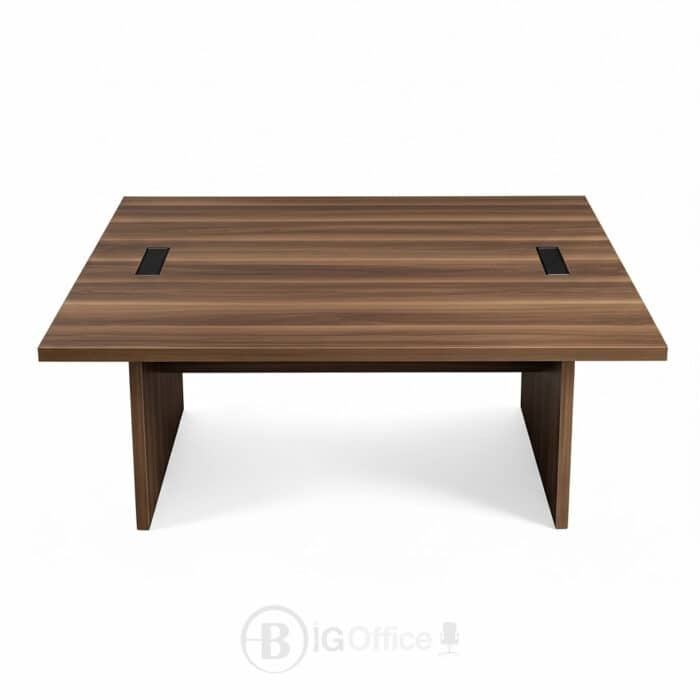 Table de réunion MDF avec passe-câbles – Design moderne - Dimension L 240 x l 120 x H 75 cm – Image 3
