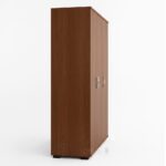 Armoire de rangement en bois MDF effet noyer – 3 portes élégantes pour bureau ou maison – Image 5