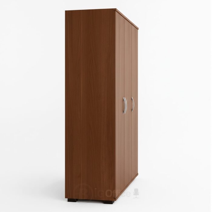 Armoire de rangement en bois MDF effet noyer – 3 portes élégantes pour bureau ou maison – Image 5