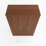 Armoire de rangement en bois MDF effet noyer – 3 portes élégantes pour bureau ou maison – Image 7