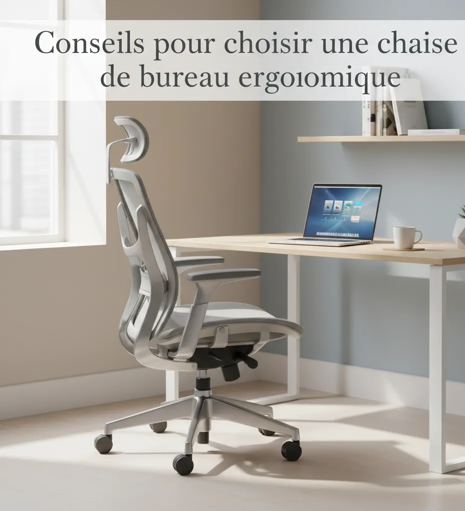 Conseils pour choisir une chaise de bureau ergonomique