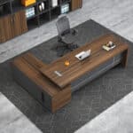 Mobilier de direction Big Office Maroc – Bureau président 240 cm
