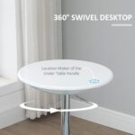 Table de réunion haute avec plateau ABS – idéale pour coin café ou espace collaboratif | Big Office Maroc – Image 4