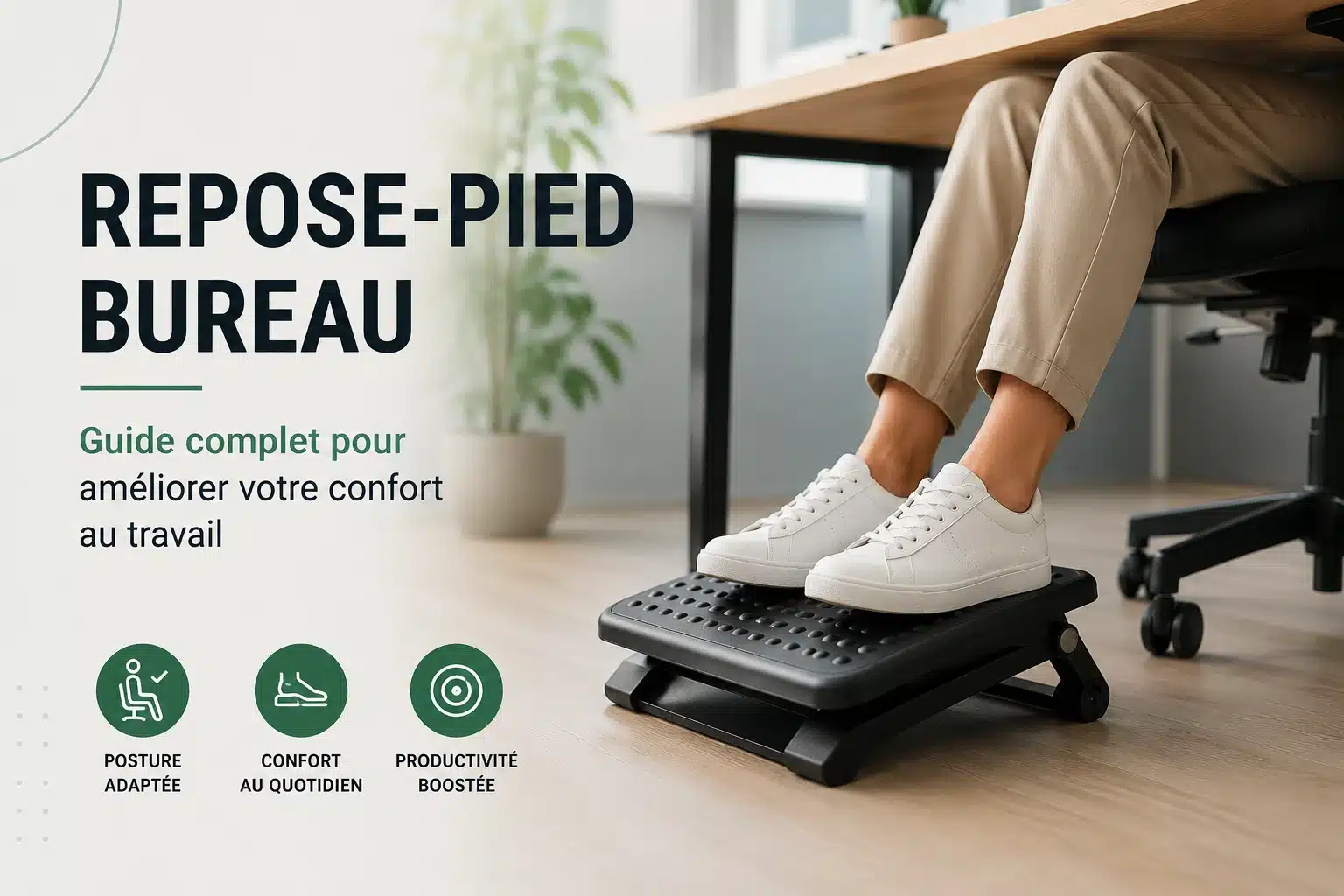Repose-pied bureau guide complet pour améliorer votre confort au travail