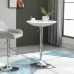 Table de réunion haute avec plateau ABS – idéale pour coin café ou espace collaboratif | Big Office Maroc – Image 2
