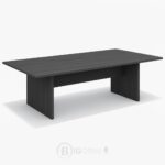 Table de réunion rectangulaire 240 cm gris anthracite – Design professionnel signé Big Office
