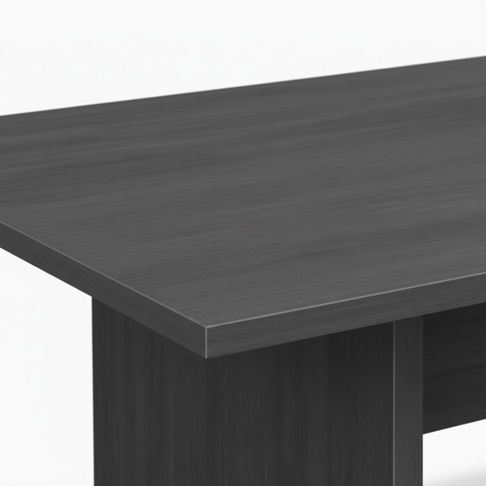 Table de réunion rectangulaire 240 cm gris anthracite – Design professionnel signé Big Office – Image 2