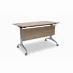 Table modulable et pliante avec roulettes – Plateau chêne clair – Image 2