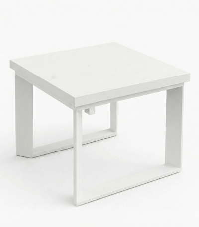 Table basse blanche moderne en liquidation – Big Office Maroc