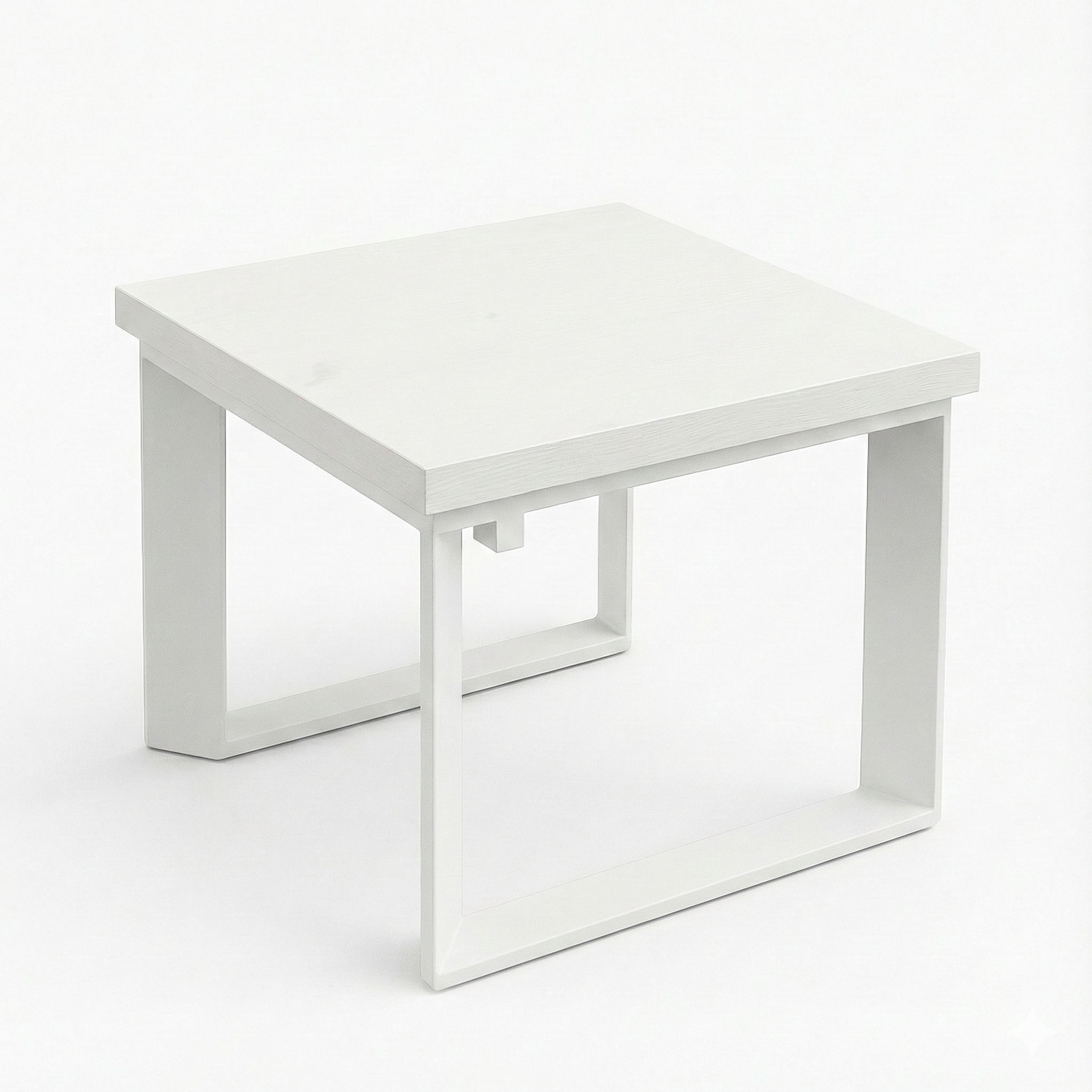 Table basse blanche moderne en liquidation – Big Office Maroc