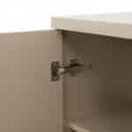Armoire de bureau 4 portes battantes en MDF - Fermeture touche lâche - Coloris beige sablé – Image 3