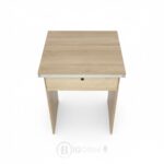 Bureau Compact 60 cm avec Tiroir - Modèle 606 - Bois Clair – Image 2