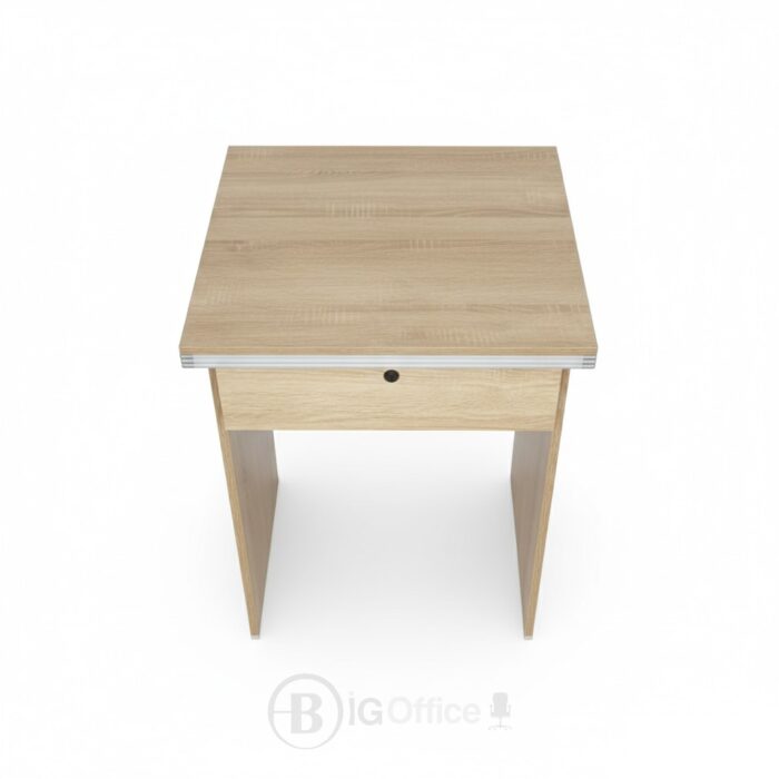 Bureau Compact 60 cm avec Tiroir - Modèle 606 - Bois Clair – Image 2