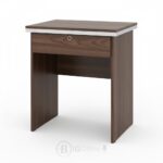 Bureau Compact 60 cm avec Tiroir - Modèle 606 - Bois Foncé – Image 2