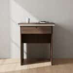 Bureau Compact 60 cm avec Tiroir - Modèle 606 - Bois Foncé – Image 3