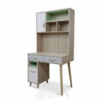 Bureau d’Écriture avec Rangements et Tiroirs – Design Scandinave – L90 x P55 x H175 cm – Image 2