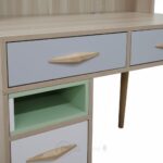 Bureau d’Écriture avec Rangements et Tiroirs – Design Scandinave – L90 x P55 x H175 cm – Image 4