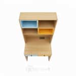 Bureau d’Écriture Coloré avec Rangements – 2 Tiroirs – Design Moderne – L80 × P60 × H180 cm – Image 5