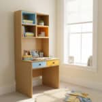 Bureau d’Écriture Coloré avec Rangements – 2 Tiroirs – Design Moderne – L80 × P60 × H180 cm – Image 7