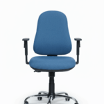 Chaise de Bureau Fenix – Ergonomique & Tissu Bleu