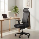 Chaise de bureau ergonomique en mesh avec appui-tête – Confort professionnel – Réglable & respirante – Image 2