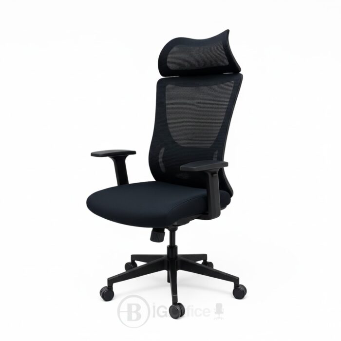 Chaise de bureau ergonomique en mesh avec appui-tête – Confort professionnel – Réglable & respirante – Image 4