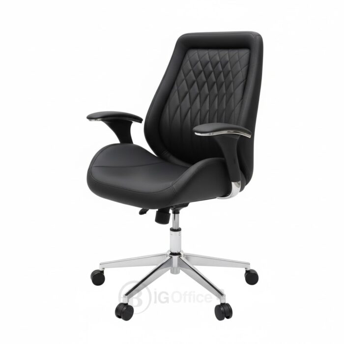 Fauteuil de Direction 8630P: L'Allié de Votre Dos (Design Ergonomique & Finition Noir Premium) – Image 3