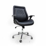 Fauteuil de Direction 8630P: L'Allié de Votre Dos (Design Ergonomique & Finition Noir Premium) – Image 4
