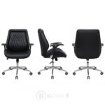 Fauteuil de Direction 8630P: L'Allié de Votre Dos (Design Ergonomique & Finition Noir Premium) – Image 8