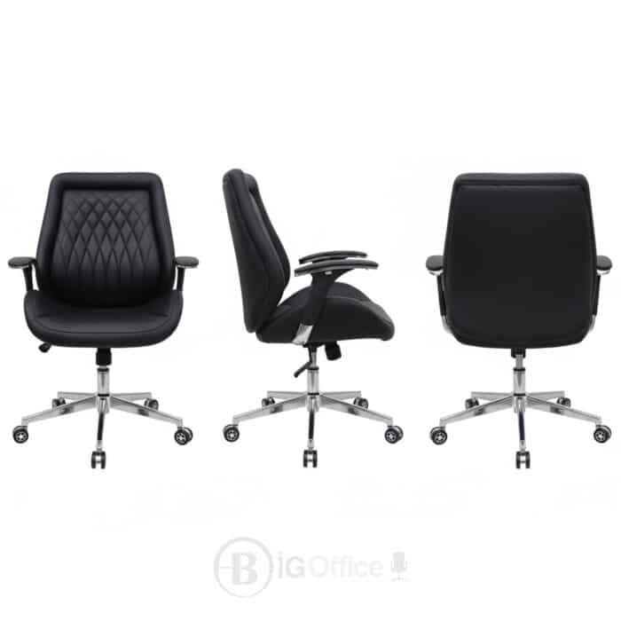 Fauteuil de Direction 8630P: L'Allié de Votre Dos (Design Ergonomique & Finition Noir Premium) – Image 8