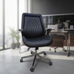 Fauteuil de Direction 8630P: L'Allié de Votre Dos (Design Ergonomique & Finition Noir Premium) – Image 7