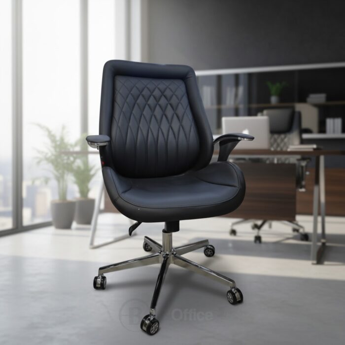 Fauteuil de Direction 8630P: L'Allié de Votre Dos (Design Ergonomique & Finition Noir Premium) – Image 7