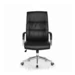 Fauteuil de Direction Ergonomique 786P - Noir, Accoudoirs Chromés & Hauteur Réglable