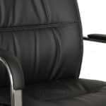 Fauteuil de Direction Ergonomique 786P - Noir, Accoudoirs Chromés & Hauteur Réglable – Image 3