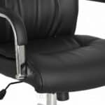Fauteuil de Direction Ergonomique 786P - Noir, Accoudoirs Chromés & Hauteur Réglable – Image 8
